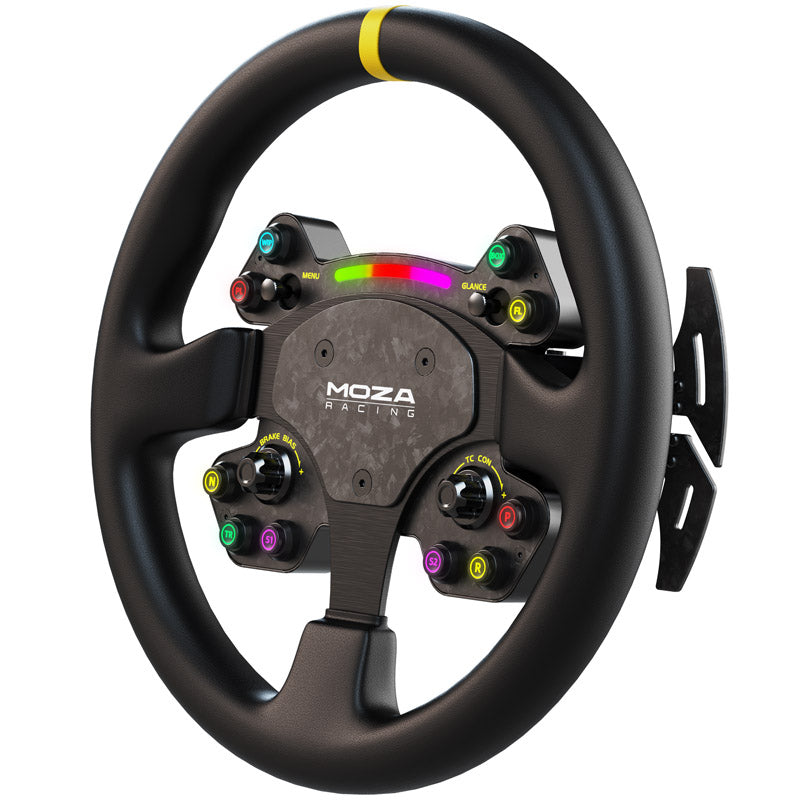 MOZA Racing RS V2 Lenkrad, rund - Leder 33 cm