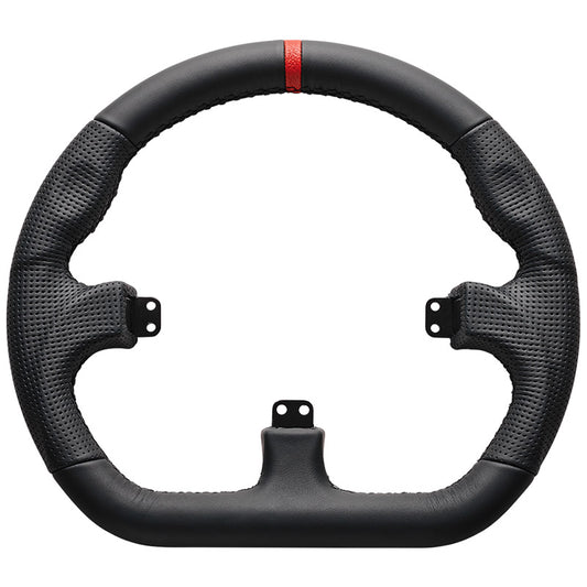 Asetek SimSports GT Felge - Closed D, Leder - schwarz