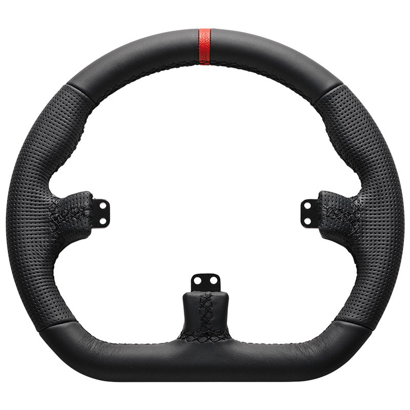 Asetek SimSports GT Felge - Closed D, Leder - schwarz