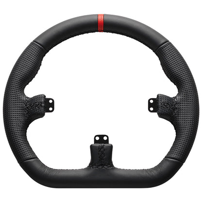 Asetek SimSports GT Felge - Closed D, Leder - schwarz