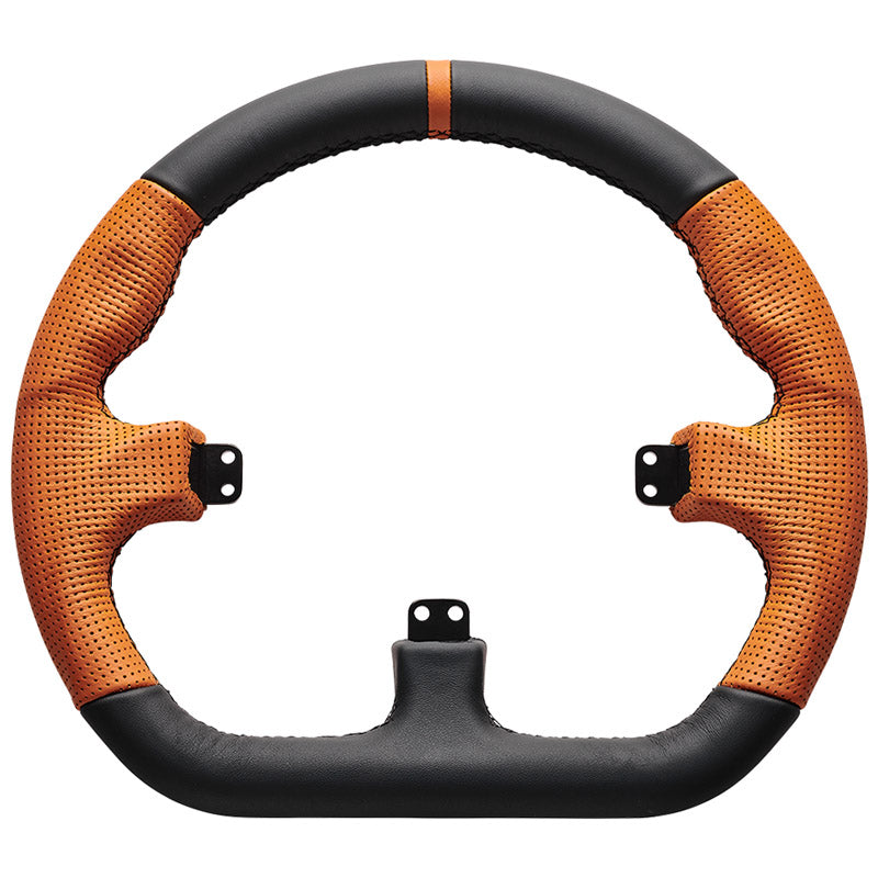 Asetek SimSports GT Rim - Closed D, Leather - orange