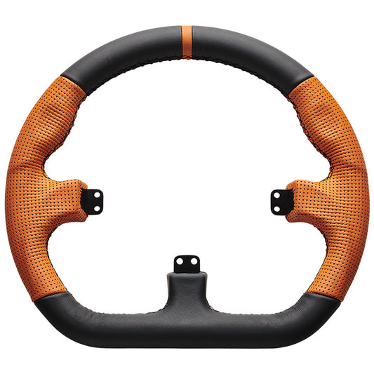 Asetek SimSports GT Rim - Closed D, Leather - orange