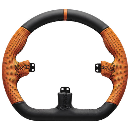 Asetek SimSports GT Rim - Closed D, Leather - orange