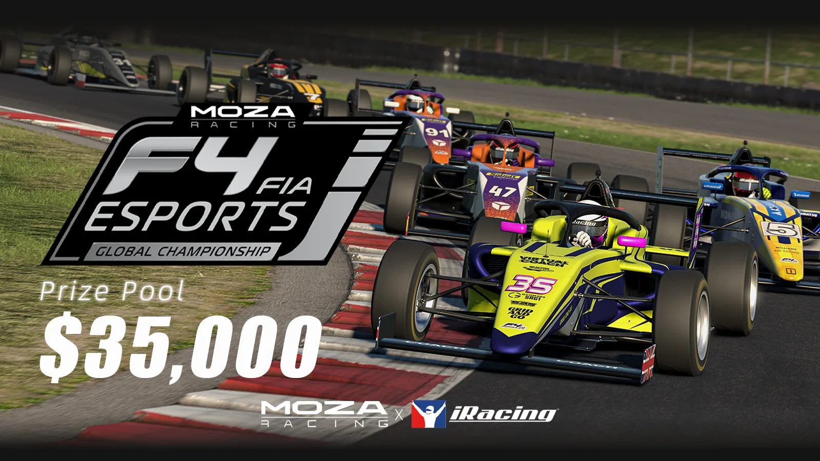 MOZA Racing Renews as Title Sponsor of the FIA F4 Global Esports Championship